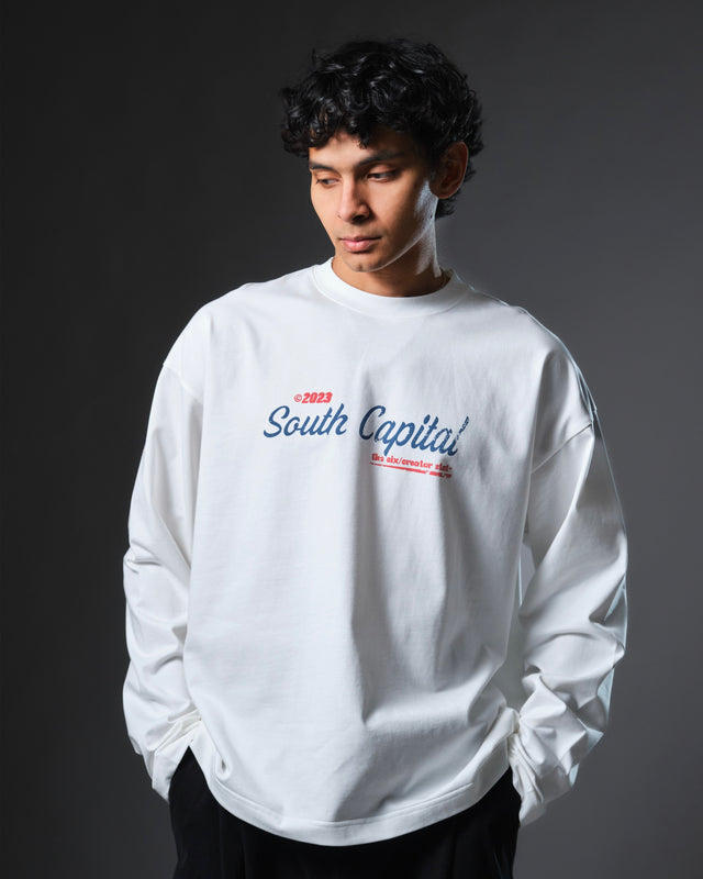 South capital Longsleeve white