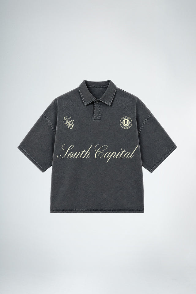 south capital* khaki polo