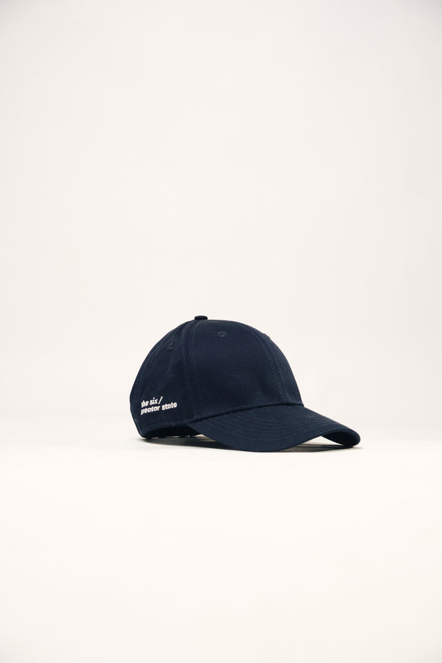 Cap the six creative state blue