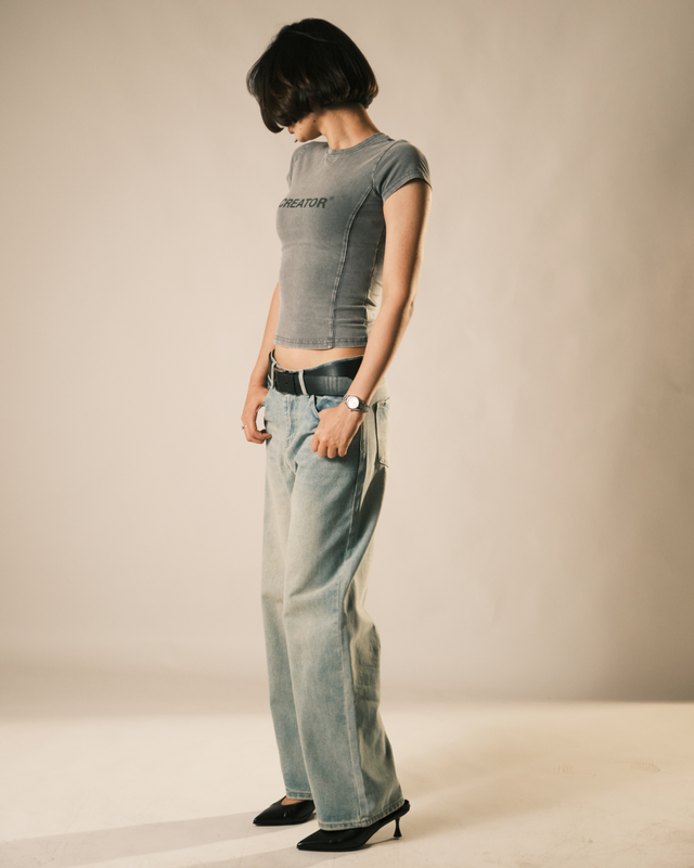 straight blue* jeans