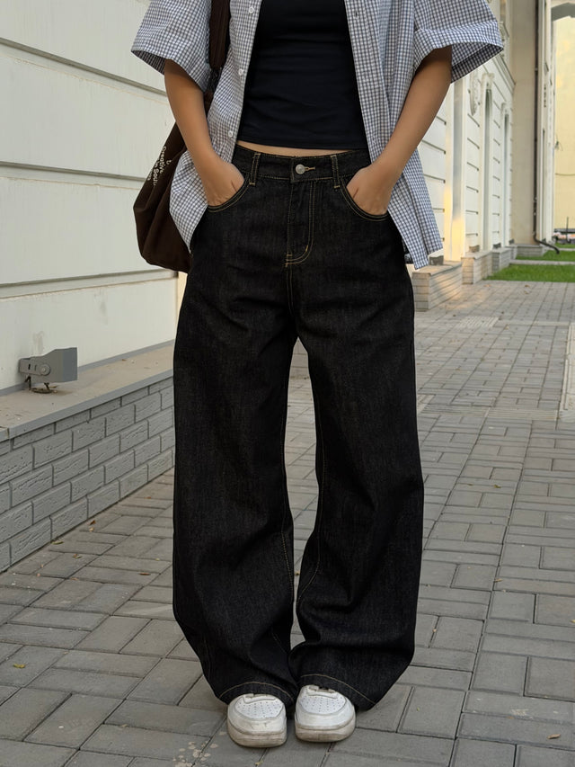 black raw denim