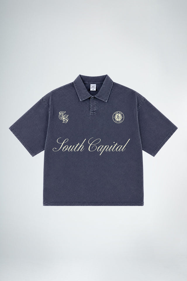 south capital* dark blue polo