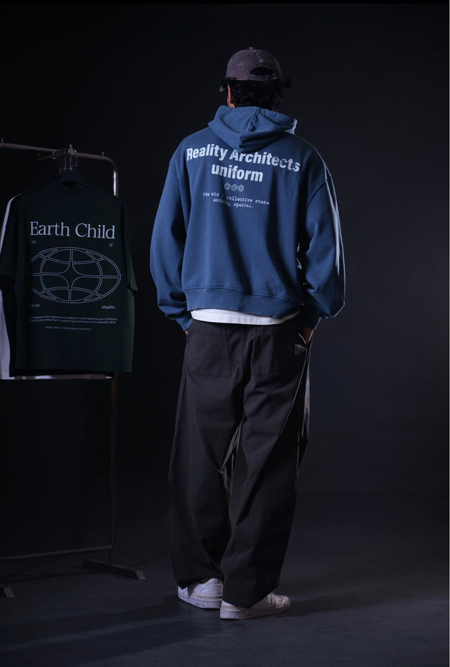 HOODIE “Reality architect uniform” blue