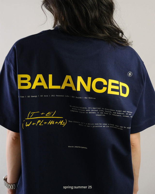 T-shirt Balanced Dark Blue