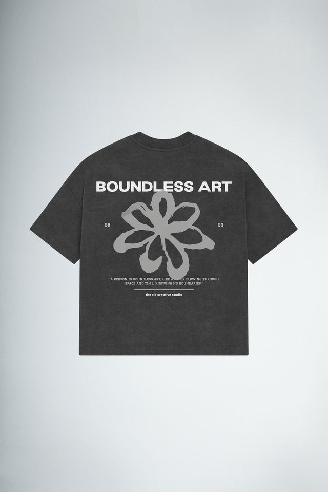 T-shirt Boundless Art Flower GREY