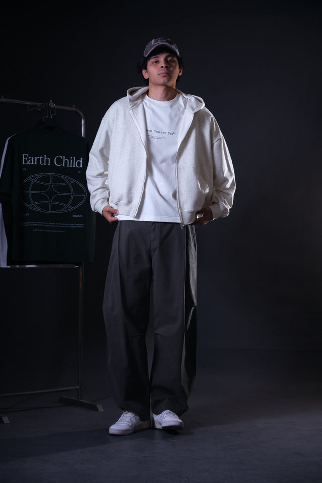 Zip Hoodie light grey LSA