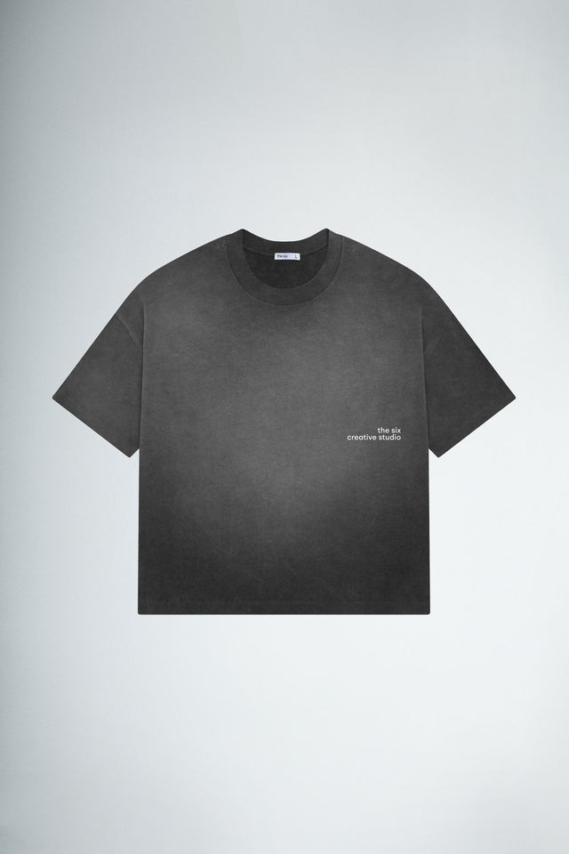 T-shirt Boundless Art Flower OmbreGrey
