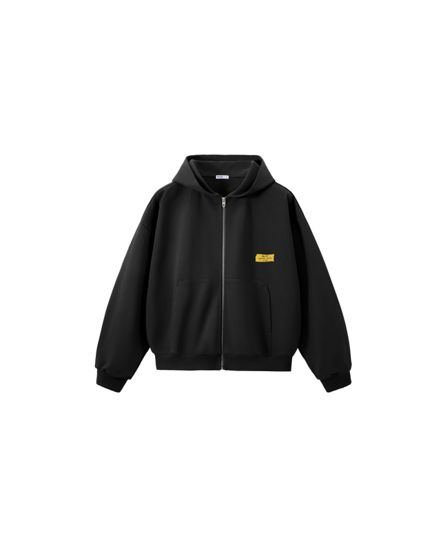 Zip Hoodie TSCS black/yellow