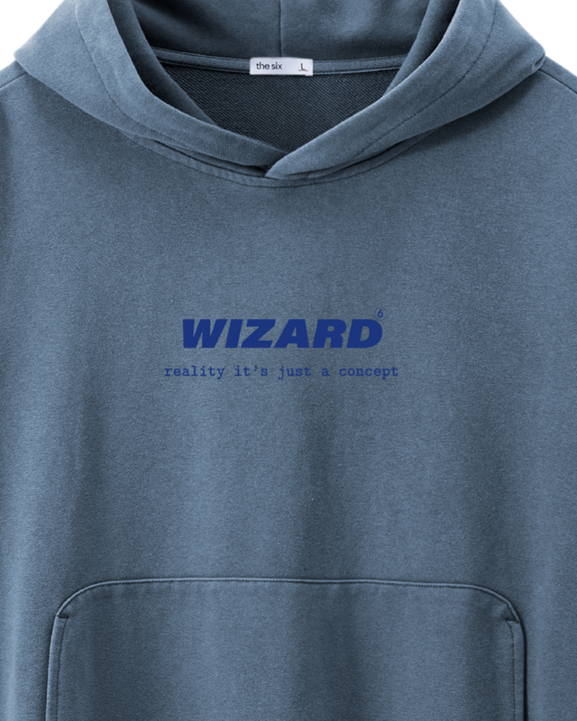 Hoodie 369 grey/blue