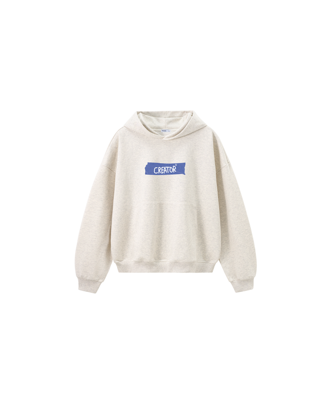 Hoodie CREATOR light grey