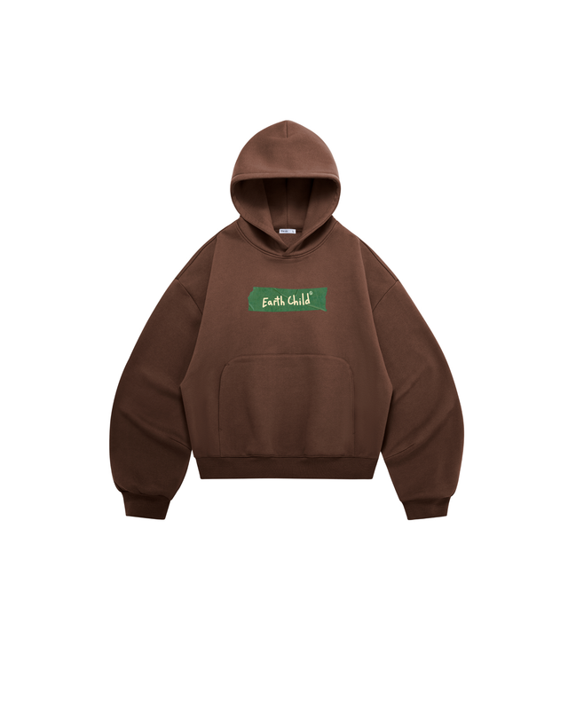 Hoodie EARTH CHILD brown