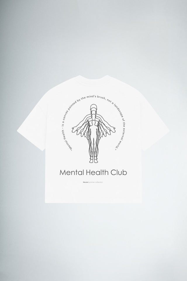 T-Shirt Mental Health WhiteBlack 305gsm