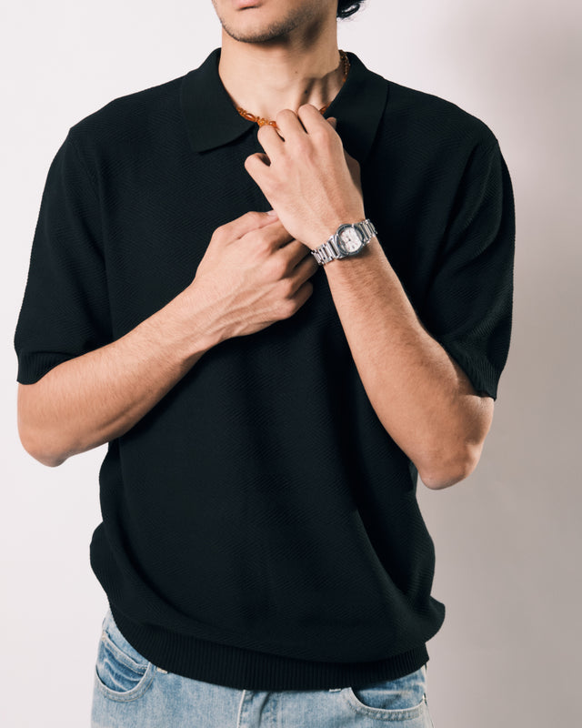 classic polo shirt* black