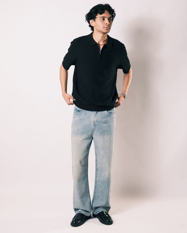 classic polo shirt* black
