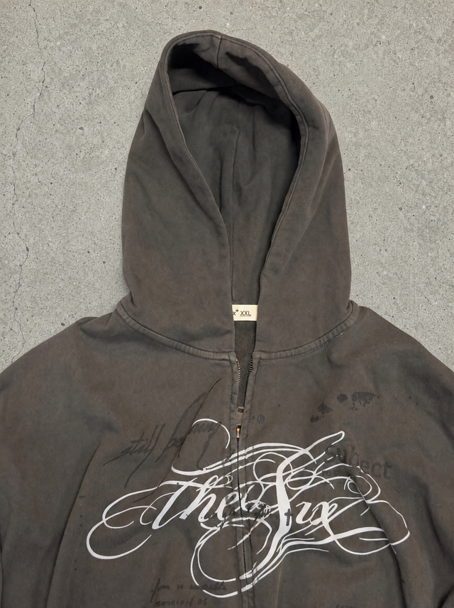 Zip hoodie the six dark